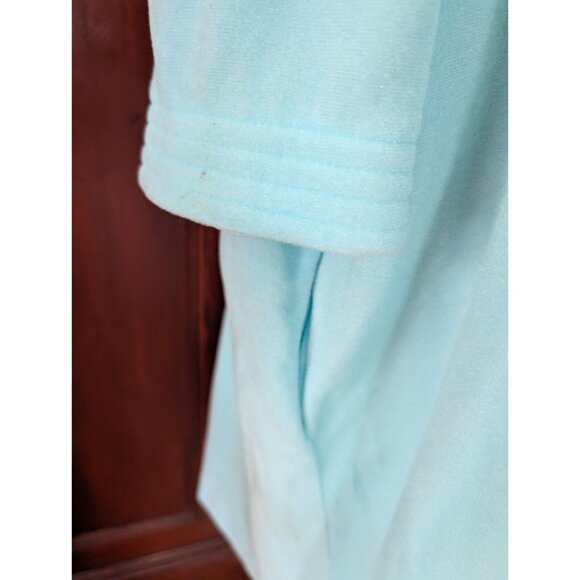 Vintage Vanity Fair XXL Light Blue Robe With Quilted Collar - Picture 8 of 11